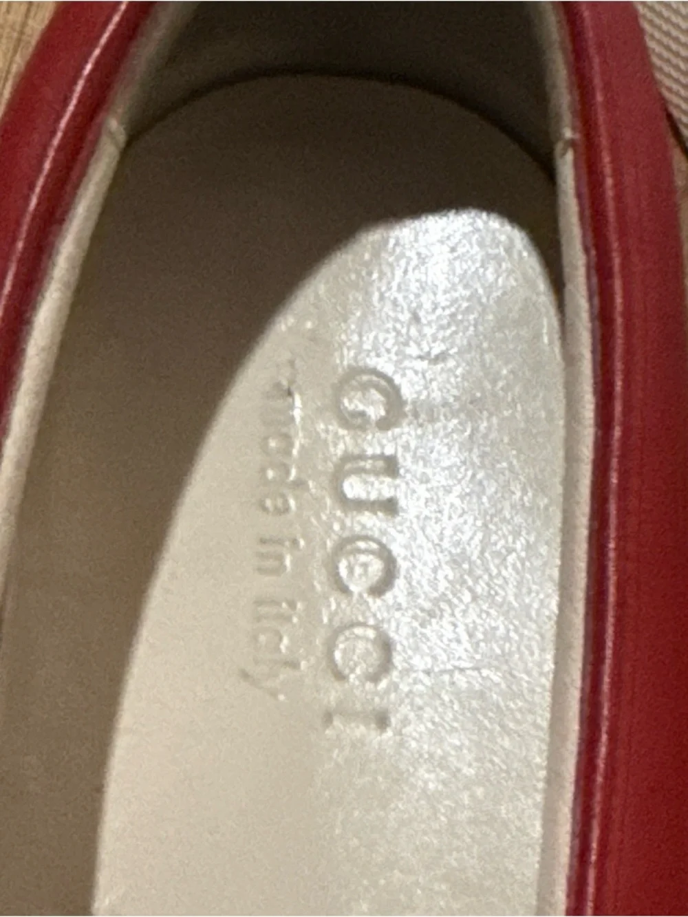 GUCCI SYLVIE LOGO SLIP ON SNEAKERS - MENS 10.5 - Picture 11 of 14